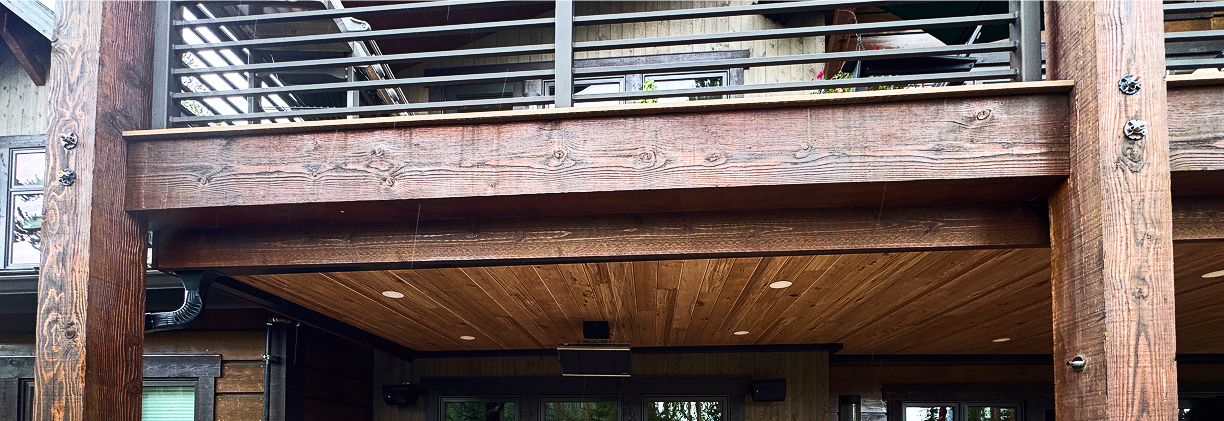 Hickory wood underdeck system