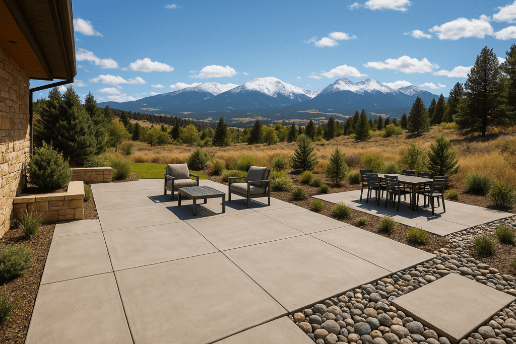 Benefits of concrete in outdoor spaces: why it’s a smart choice for Colorado backyards