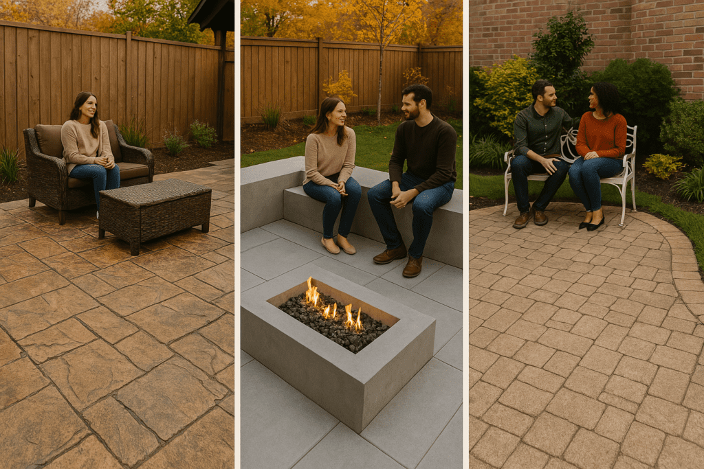 Benefits of concrete in outdoor spaces: why it’s a smart choice for Colorado backyards
3 types of stamped concrete: rustic, modern and classic