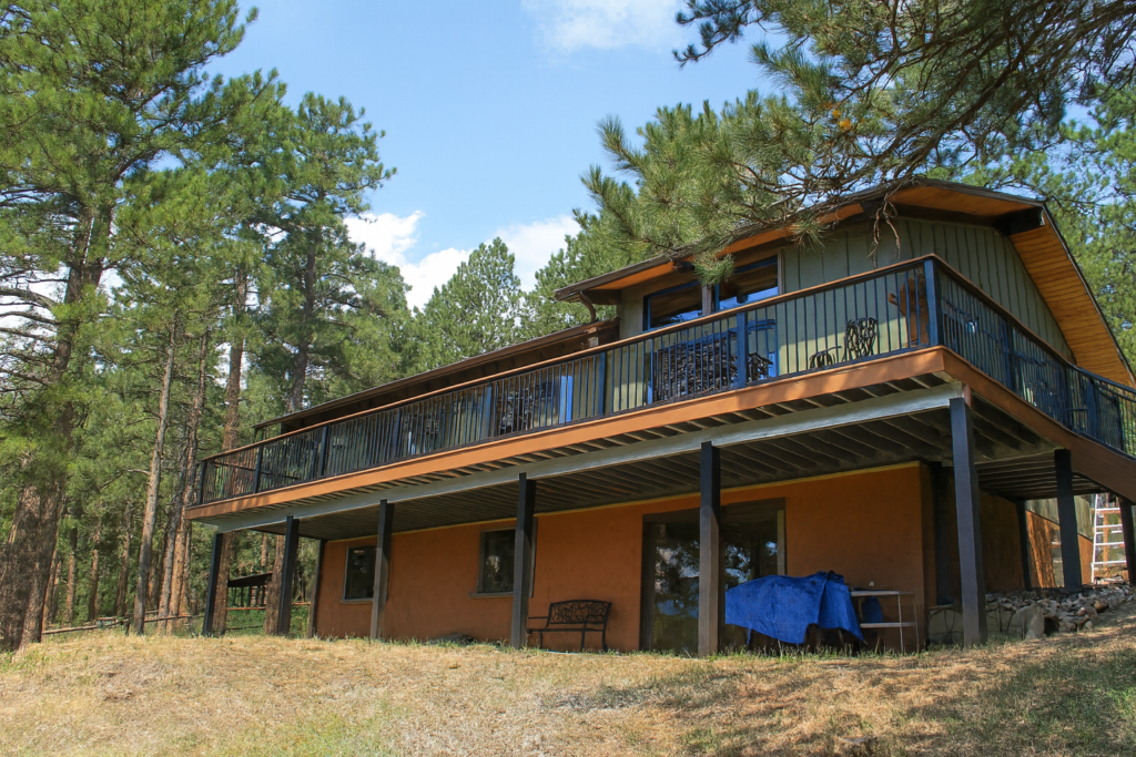 elevated steel decks Colorado built for outdoor living in mountain homes with durable deck structures
